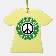 Class Of 2012 Peace Christmas Tree Ornaments