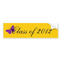 Class of 2012 - Purple and Gold bumper stickers
