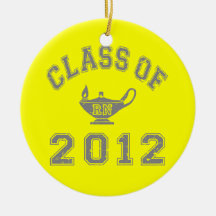 Class Of 2012 RN - Grey  2 Christmas Tree Ornaments