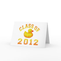 Class Of 2012 Rubber Duckie - Yellow/Orange Greeting Card