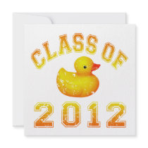 Class Of 2012 Rubber Duckie - Yellow/Orange Custom Announcements