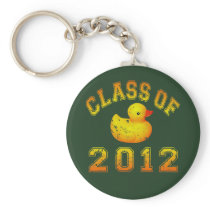 Class Of 2012 Rubber Duckie - Yellow/Orange Keychains