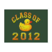 Class Of 2012 Rubber Duckie - Yellow/Orange Postcards
