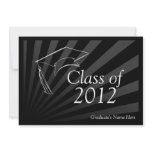 Class of 2012 Sleek Black Graduation Announcement