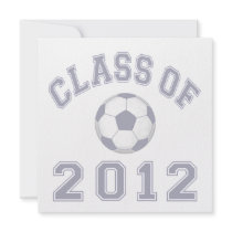 Class Of 2012 Soccer - Grey 2 Custom Invitation
