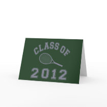 Class Of 2012 Tennis - Grey Greeting Card