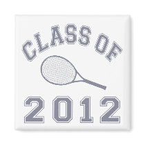 Class Of 2012 Tennis - Grey Refrigerator Magnets