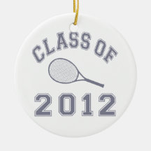 Class Of 2012 Tennis - Grey Ornaments