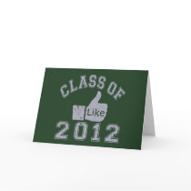 Class of 2012 Thumbs Up - Grey Card