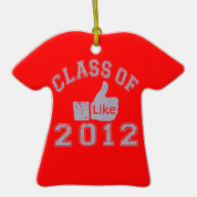 Class Of 2012 Thumbs Up - Grey Christmas Ornament
