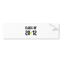 Class Of 2012 Yellow Bolt Bumper Sticker