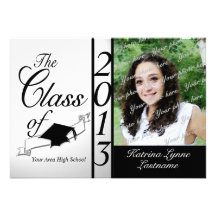 Class of 2013 Black Photo Invite