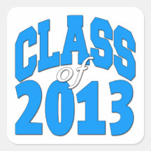 Class of 2013 (blue 2) stickers