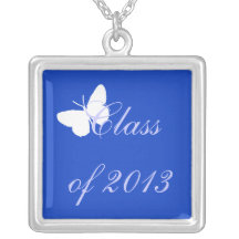 Class of 2013 - Blue Butterfly Necklace