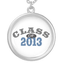 Class Of 2013 Blue Custom Necklace