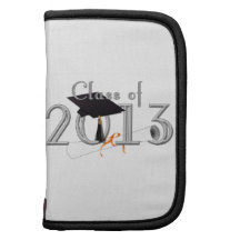 Class Of 2013 Classic Font w/Grad Cap & Diploma Folio Planners