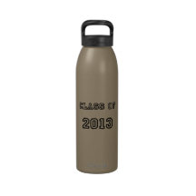 Class of 2013 - Customized Graduation Template Water Bottles