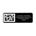 Class of 2013, Fun Black/White Custom Return Address Label Class of 2013, Fun Black/White Custom Return Address Label