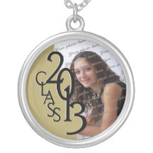 Class of 2013 Grad Photo Gold Necklace