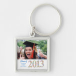 Class of 2013 Graduation Photo Metal Keyring Key Chain