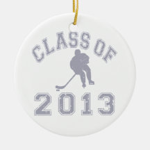 Class Of 2013 Hockey - Grey 2 Christmas Tree Ornaments