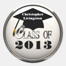 Class Of 2013 Or Any Year Graduation Stickers