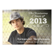 Class of 2013 Photo Overlay Graduation Personalized Invitation