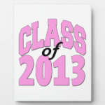 Class of 2013 Pink Photo Plaques Class of 2013 Pink Photo Plaques