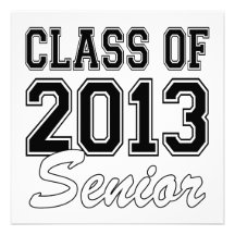 Class of 2013 Senior Custom Invite