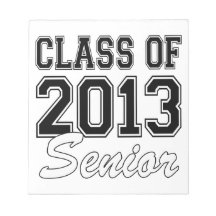 Class of 2013 Senior Note Pad