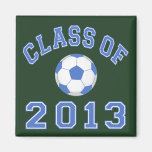 Class Of 2013 Soccer  Blue/White 2 Magnet