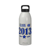 Class of 2013 - Star - Gold & Blue Reusable Water Bottles
