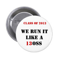 Class of 2013 stickers pinback button