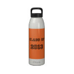 Class of 2013 Tangerine Orange Senior Graduation Drinking Bottles