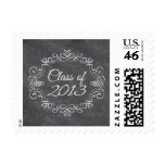 Class of 2013 vintage swirl chalkboard graduation stamps