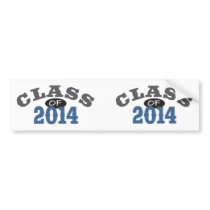 Class Of 2014 Blue Bumper Stickers