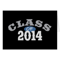 Class Of 2014 Blue Greeting Card