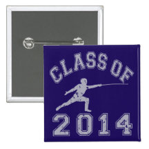 Class Of 2014 Fencing - Grey 2 Pins