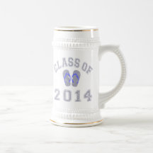 Class Of 2014 Flip Flop - Grey-Blue 2 D Coffee Mug