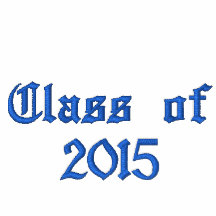Class of 2015 - Blue Embroidered Hooded Sweatshirt