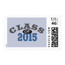 Class Of 2015 Blue Postage Stamp