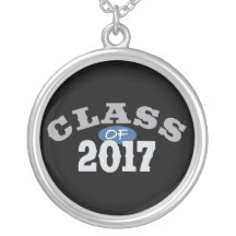 Class Of 2017 Blue Custom Necklace