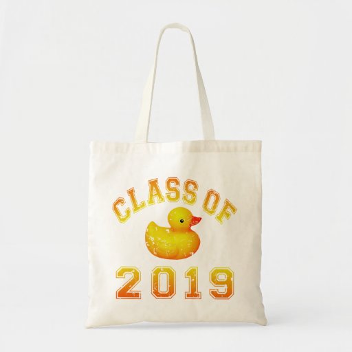 Class Of 2019 Rubber Duckie - Orange/Red 2 Tote Bag