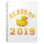 Class Of 2019 Rubber Duckie - Yellow/Red 2 Spiral Note Book