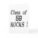 Class of '59 Rocks! Greeting Card by TShirtDotCom Class of '59 Rocks! Greeting Card