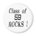 Class of '59 Rocks! Magnet by TShirtDotCom Class of '59 Rocks! Magnet