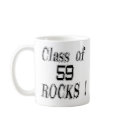 Class of '59 Rocks! Mug by TShirtDotCom Class of '59 Rocks! Mug