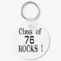 Class of '76 Rocks! Keychain