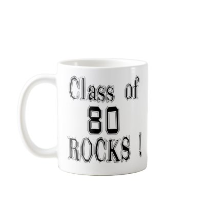 Class of '80 Rocks! Mug by TShirtDotCom
