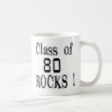 Class of '80 Rocks! Mug by TShirtDotCom Class of '80 Rocks! Mug